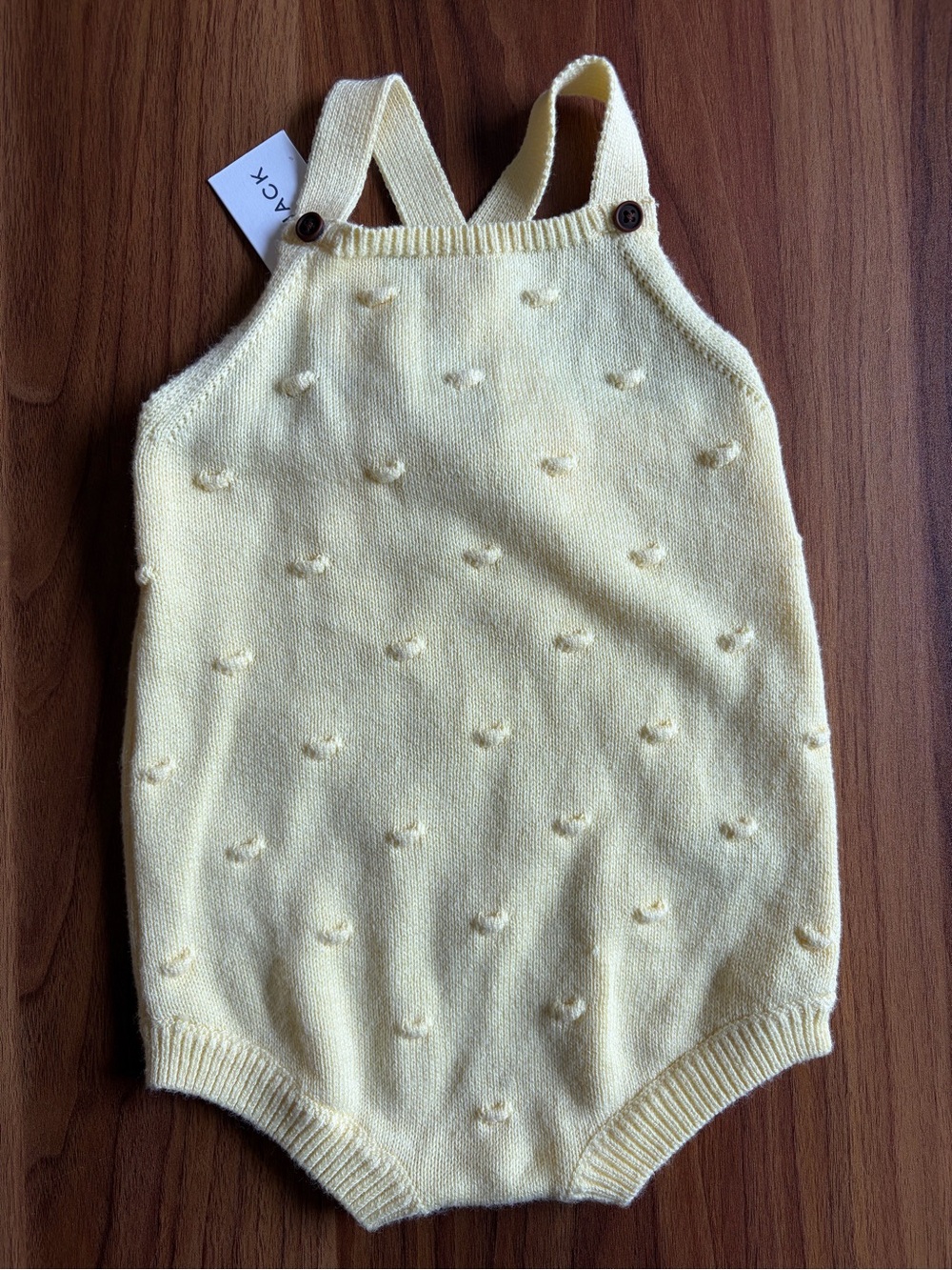 NWT Janie and Jack Yellow Swiss Dot Bubble